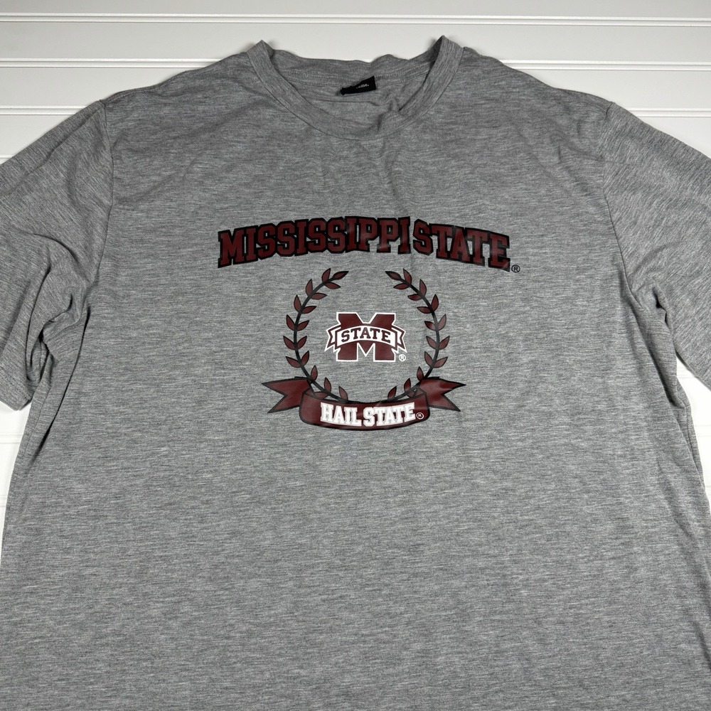 Mississippi State Bulldogs Hype And Vice T-Shirt Men's XL Grey GUC‎